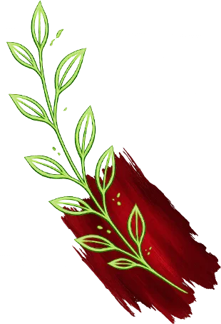Decorative floral corner graphic